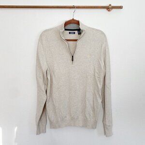 IZOD Cream Pullover Sweatshirt Medium